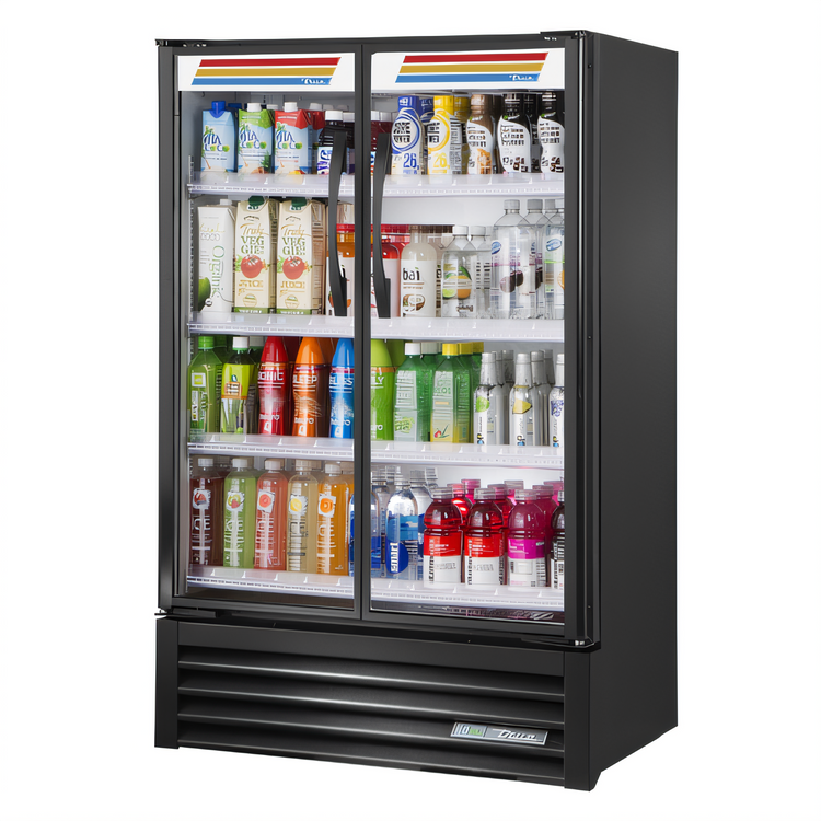 Product image #1 for True Slim Line 36-Inch 2-Section Glass Door Visual Refrigerated Merchandiser