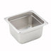Thumbnail image #1 for Winco 1/6 Size Solid Steam Table Pan, 4-Inch Deep, 22-Gauge Heavy Weight, Anti-Jamming, 18/8 Stainless Steel