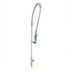 Thumbnail image #1 for T&S Brass EasyInstall Single Hole Deck Mount Single Temperature Pre-Rinse Unit with Spring-Action Gooseneck, 24-Inch Riser and 44-Inch Hose, 1.15 GPM Spray Valve