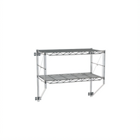 Metro Erecta Regular Chrome Wire Wall Shelf Kit, 26-1/4 W x 13 D x 21 H Inches