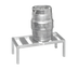 Thumbnail image #1 for Channel Manufacturing KDR148 All-Welded Aluminum Keg Dunnage Rack, 48 x 18 x 12 Inches, 3 Keg Capacity