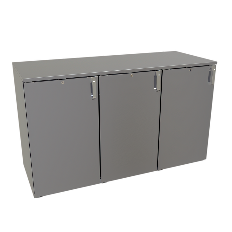 Product image #1 for Glastender Three-Section Back Bar Dry Storage Cabinet, 60-Inch Wide, Non-Refrigerated, Stationary