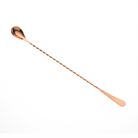 Barfly Japanese Style Copper-Plated Bar Spoon, 13-3/16 Inch