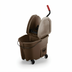 Thumbnail image #1 for Rubbermaid Commercial WaveBrake 35 Qt Brown Mop Bucket and Down Press Wringer Combo