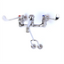 Thumbnail image #1 for T&S Brass B-0657 8-Inch Wall-Mount Service Sink Faucet with Vacuum Breaker, Pail Hook, and Integral Stops