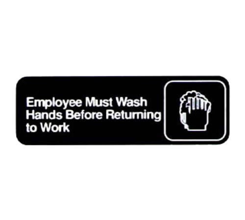 Product image #1 for Vollrath 4530 Health Signage & Messaging