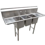 Thumbnail image #1 for Serv-Ware CS3CWP1410218 Compartment Sinks