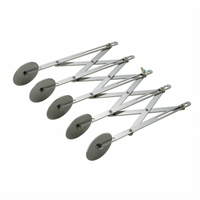 Winco ADD-5 Stainless Steel Adjustable 5-Wheel Dough Divider