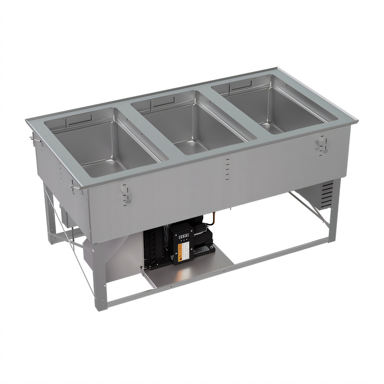 Product image #1 for Vollrath Hot/Cold/Frozen 3-Well Modular Drop-In Food Well with Self-Contained Refrigeration, 120V