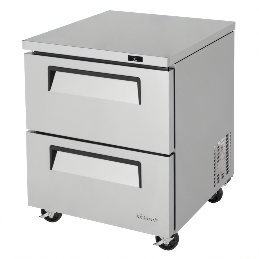 Product image #1 for Turbo Air Super Deluxe 1-Section Undercounter Drawer Refrigerator with 2 Drawers, 6.8 Cu. Ft., Stainless Steel