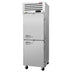 Thumbnail image #1 for Turbo Air PRO Series One-Section Pass-Thru Reach-In Refrigerator, Solid/Glass Half Doors, Top-Mount Self-Contained, 26.48 Cu. Ft.