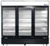 Thumbnail image #1 for Atosa Three-Section Glass Door Freezer Merchandiser, 68 Cu. Ft., Bottom-Mount Self-Contained, Black Exterior