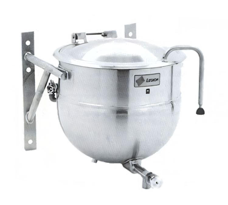 Product image #1 for Legion LTWT-60 60-Gallon Wall-Mounted Stationary Direct Steam Kettle, 2/3-Jacketed