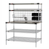 Thumbnail image #1 for Metro2Go 48 Inch x 30 Inch Prep Workstation with Overhead Heated Shelves, 304 Stainless Steel