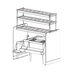 Thumbnail image #1 for Top Shelf Pass-Thru Underbar Ice Bin/Cocktail Station with Dual Sinks, 10-Circuit Cold Plate, and Overshelves - 54 Inch