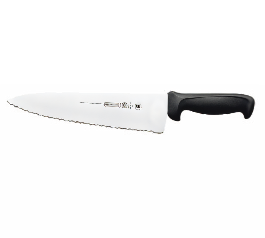 Product image #1 for Mundial 10-Inch Wide Serrated Sandwich Knife with Black Polypropylene Handle