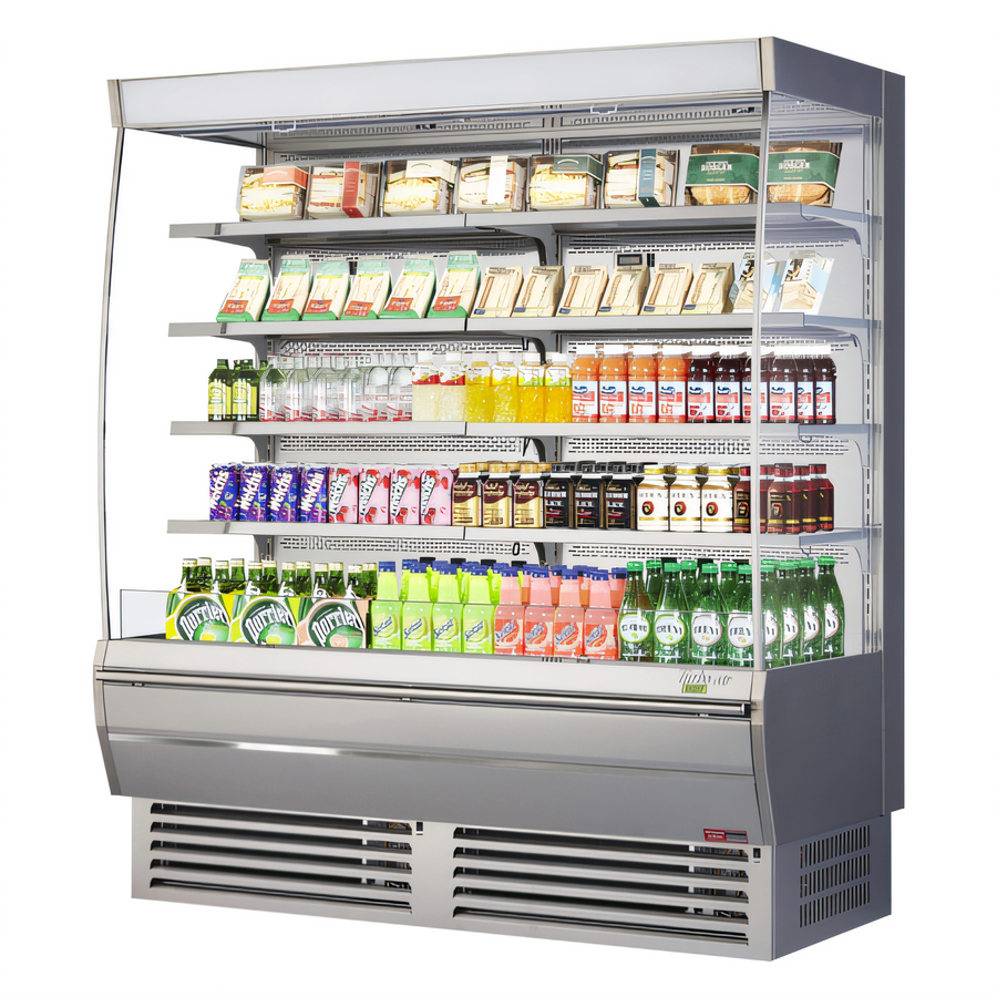 Product image #1 for Turbo Air Extra Deep Vertical Open Display Merchandiser, 34.1 Cu. Ft., 8 Shelves
