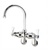 Thumbnail image #1 for Krowne Royal Series Splash-Mounted Faucet with 6-Inch Gooseneck Spout and Adjustable Centers