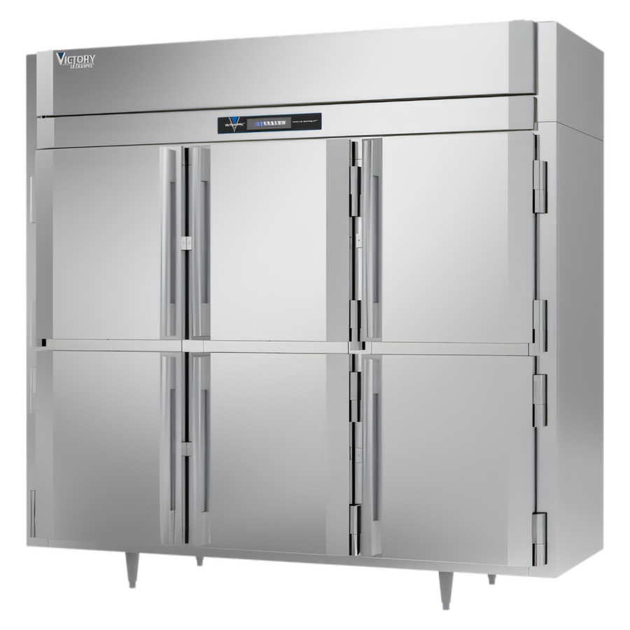 Product image #1 for Victory UltraSpec Extra-Wide Three-Section Self-Contained Reach-In Freezer with Six Wide Half-Height Solid Hinged Doors