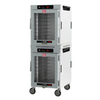 Thumbnail image #1 for Metro HotBlox™ HBCW16-DC-M 16-Pan Stacked Dual-Cavity Mobile Insulated Holding Cabinet with Clear Doors and Touchscreen Controls