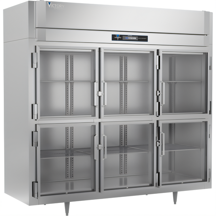 Product image #1 for Victory UltraSpec 3-Section Reach-In Glass Door Freezer, 79.6 Cu. Ft.
