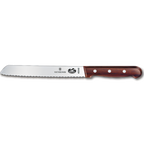 Thumbnail image #1 for Victorinox 7.6058.9 Bread Knife, 7" Serrated Slant-Tip Blade, Wood Handle