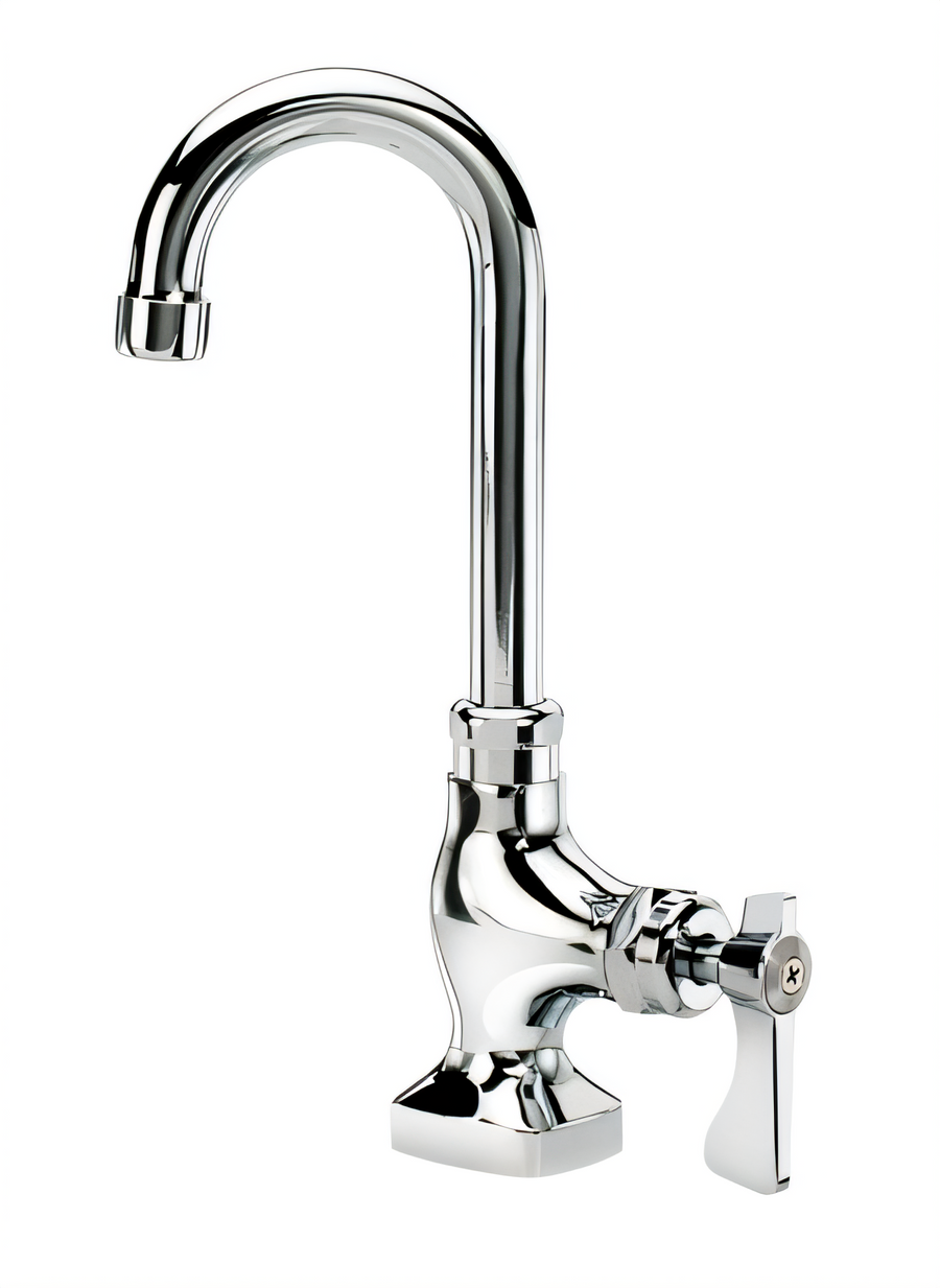 Product image #1 for Krowne Royal Series Single Hole Deck Mount Single Pantry Faucet with Gooseneck Spout, Polished Chrome