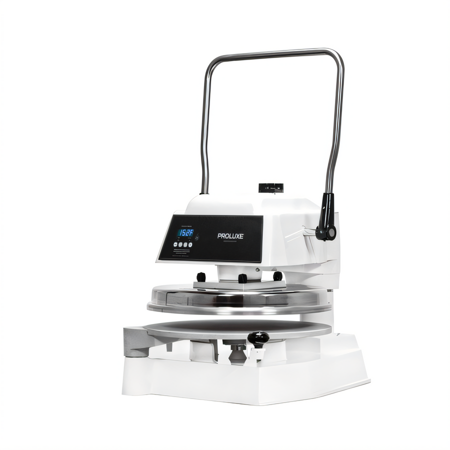 Product image #1 for Proluxe Endurance X1 DP1100 Countertop Manual Pizza Dough Press, Up to 18-Inch Diameter, Heated Upper Platen
