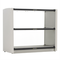 Metro2Go Open Grab & Go Hot Station with 2 Individually Controlled Stainless Steel Shelves, Pass-Thru, 120V