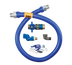 Thumbnail image #1 for Dormont Blue Hose 1/2-Inch ID x 60-Inch Moveable Gas Connector Kit with Safety Quik Valve and Swivel MAX