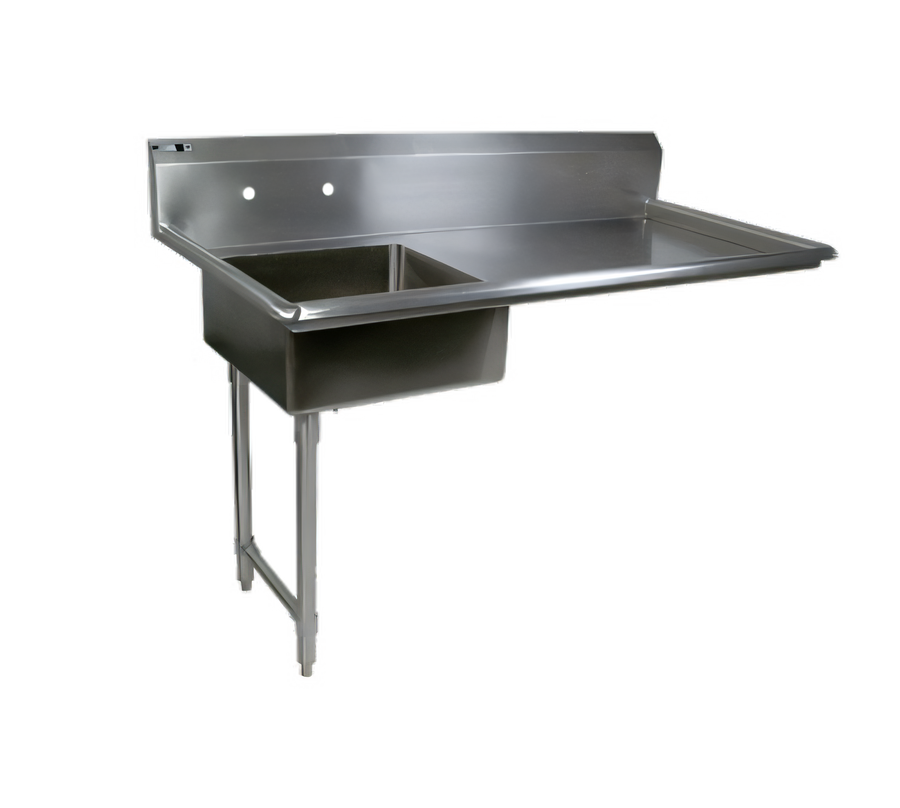 Product image #1 for John Boos Straight Soiled Undercounter Dishtable with 10-Inch Backsplash, 50 x 30 x 44 Inches