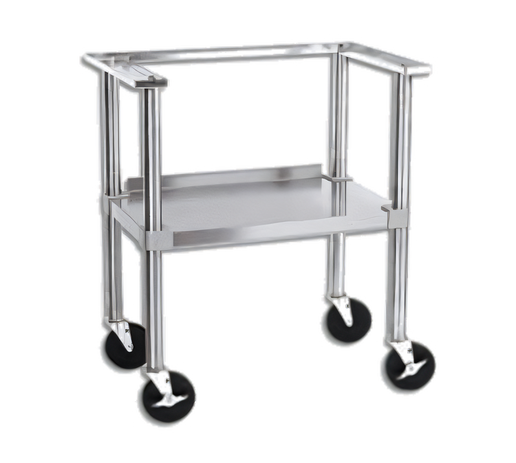Product image #1 for 29 x 19 x 32-Inch Portable Stainless Steel Equipment Stand with Adjustable Shelf and Casters