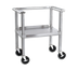 Thumbnail image #1 for 29 x 19 x 32-Inch Portable Stainless Steel Equipment Stand with Adjustable Shelf and Casters