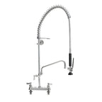 Thumbnail image #1 for Fisher 68268 Spring-Style Deck-Mount Add-On Faucet, 8-Inch Centers, 12-Inch Swing Spout, Stainless Steel