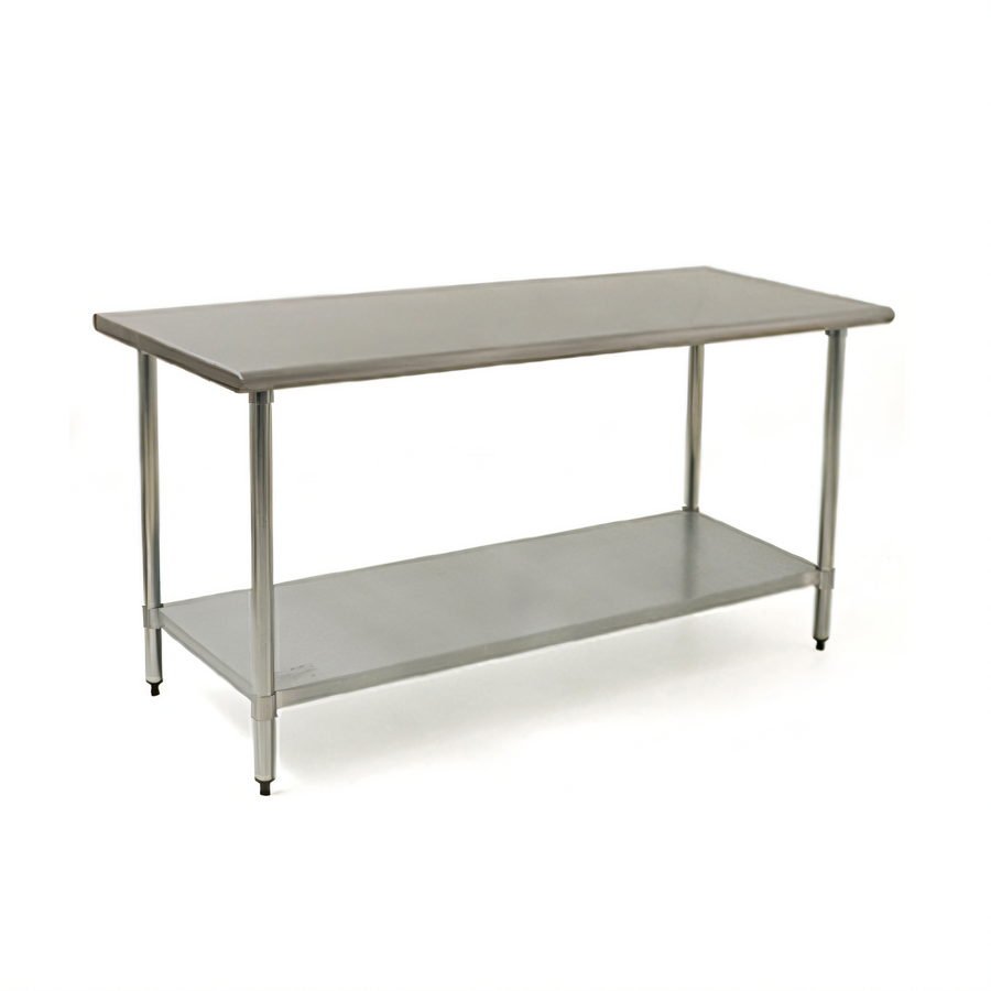 Product image #1 for Eagle BlendPort® Deluxe Series 48"W x 24"D Stainless Steel Flat Top Work Table with Adjustable Undershelf