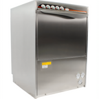 Thumbnail image #1 for CMA Dishmachines UC50E High-Temperature Undercounter Dishwasher/Glasswasher, Stainless Steel, 30 Racks/Hour, Built-In Booster Heater