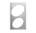 Thumbnail image #1 for Vollrath Miramar Single Size Stainless Steel Template with 2 Oval Cutouts