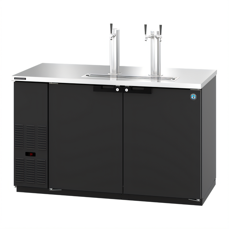 Product image #1 for Hoshizaki Two-Section Direct Draw Draft Beer Cooler with Side-Mount Self-Contained Refrigeration, 59-1/2 Inch, 2 Towers