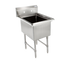 Thumbnail image #1 for John Boos 1B Series 1-Compartment Stainless Steel Commercial Sink with 18 x 24 x 14-Inch Bowl and 10-Inch Backsplash