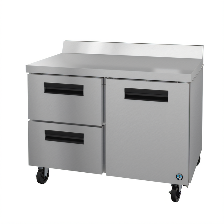 Product image #1 for Hoshizaki Steelheart 48-Inch Two-Section Worktop Refrigerator with One Door and Two Drawers
