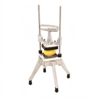 Omcan Vertical Countertop Manual Potato Fry Cutter with 1/2-Inch Square Cut Blade