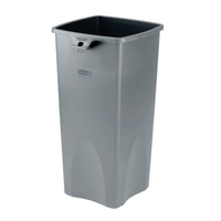 Rubbermaid Untouchable 23 Gallon Square Trash Container