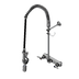 Thumbnail image #1 for T&S Brass EasyInstall 8-Inch Centers Wall-Mount Workboard Pre-Rinse Unit with 44-Inch Hose and 1.07 GPM Spray Valve