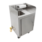 Thumbnail image #1 for John Boos MHS-2624 Self-Contained Mobile Stainless Steel Hand Sink with Single Bowl and Built-In Water Heater