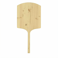 Omcan Wooden Tapered Pizza Peel with 20 x 22 Inch Blade, 42 Inch Overall Length