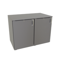 Glastender Low Profile 40-Inch Back Bar Dry Storage Cabinet with 2 Hinged Doors