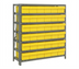 Thumbnail image #1 for Quantum Heavy-Duty Stationary Wire Shelving Unit with 7 Shelves and 36 Bins, 36