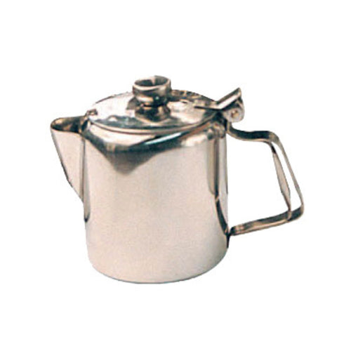 Product image #1 for Winco 12 oz Stainless Steel Beverage Server with Short Spout and Hinged Top