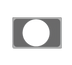 Thumbnail image #1 for Vollrath 19189 Stainless Steel Adapter Plate with 10-1/2 Inch Round Hole for 11 Qt Inset