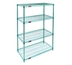 Thumbnail image #1 for EagleGard 4-Tier Stationary Wire Starter Shelving Unit with QuadTruss Shelves, 72W x 24D x 63H